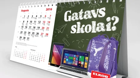 Galda kalendārs galda kalendāri Galda kalendāri elkor 2016 466x262